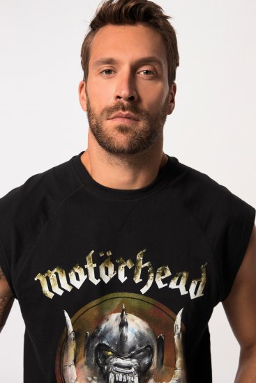 JP1880 Ozzy Motörhead Graphic Band T-Shirt Black - Μακό μπλουζάκια - Aνδρικά μπλουζεσ μεγάλα μεγέθη