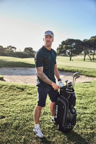 JP1880 Jay-Pi QuickDry AOP Golf Polo Shirt Navy Blue - Πόλο μπλουζάκια - Aνδρικά μπλουζακια πολο μεγάλα μεγέθη