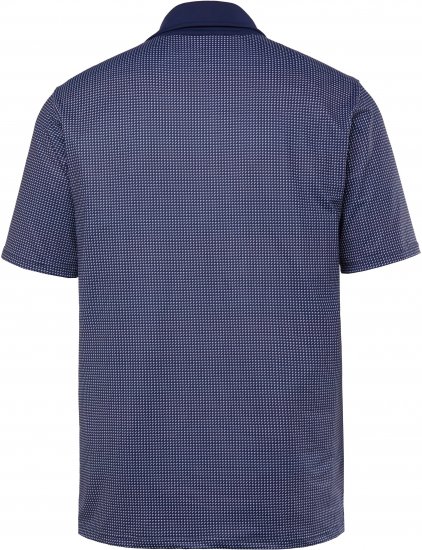 JP1880 Jay-Pi QuickDry Small Print Golf Polo Shirt Navy Blue - Πόλο μπλουζάκια - Aνδρικά μπλουζακια πολο μεγάλα μεγέθη