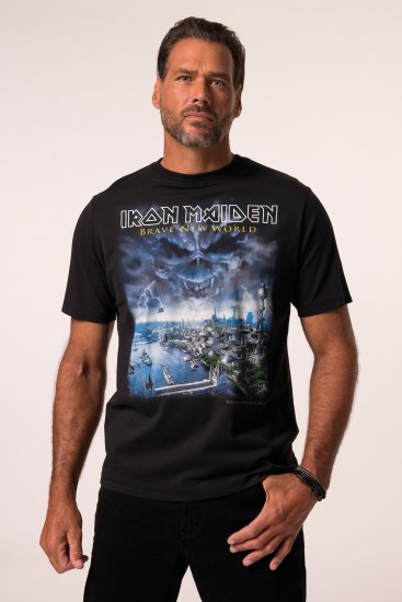 JP1880 Iron Maiden Brave New World T-Shirt Black - Μακό μπλουζάκια - Aνδρικά μπλουζεσ μεγάλα μεγέθη