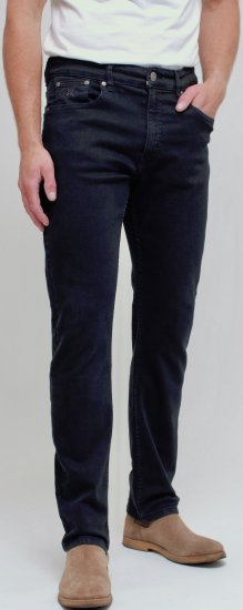 Kam Jeans Bens Embossed Reg Fit Jeans Blue-Black - Τζιν και παντελόνια - Aνδρικα τζιν παντελόνια μεγάλα μεγέθη