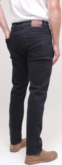 Kam Jeans Bens Embossed Reg Fit Jeans Blue-Black - Τζιν και παντελόνια - Aνδρικα τζιν παντελόνια μεγάλα μεγέθη