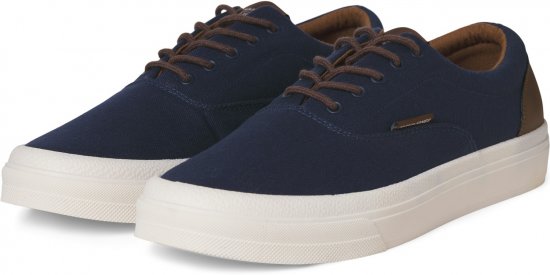 Jack & Jones Lington Canvas Sneakers Navy Blazer - Ανδρικά Παπούτσια 40-52 - Ανδρικά Παπούτσια & Sneakers 40-52