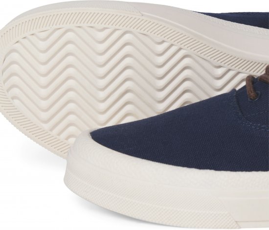 Jack & Jones Lington Canvas Sneakers Navy Blazer - Ανδρικά Παπούτσια 40-52 - Ανδρικά Παπούτσια & Sneakers 40-52