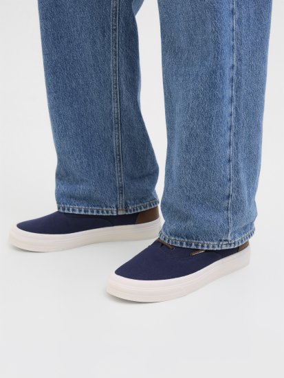Jack & Jones Lington Canvas Sneakers Navy Blazer - Ανδρικά Παπούτσια 40-52 - Ανδρικά Παπούτσια & Sneakers 40-52