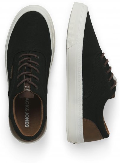 Jack & Jones Lington Canvas Sneakers Black - Ανδρικά Παπούτσια 40-52 - 