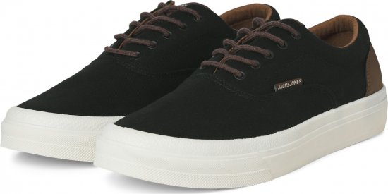 Jack & Jones Lington Canvas Sneakers Black - Ανδρικά Παπούτσια 40-52 - 