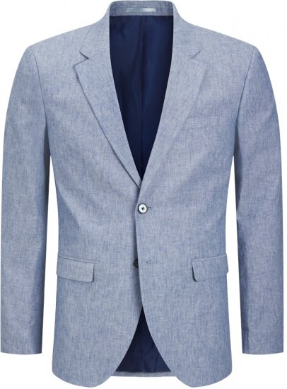 Jack & Jones Riviera Blazer Nautical Blue - Κουστούμια - κοστουμια ανδρικά μεγάλα μεγέθη
