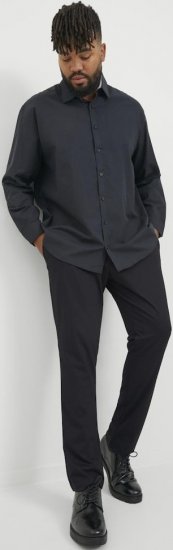 Jack & Jones Marco Cooper Chino Pants Black - Τζιν και παντελόνια - Aνδρικα τζιν παντελόνια μεγάλα μεγέθη