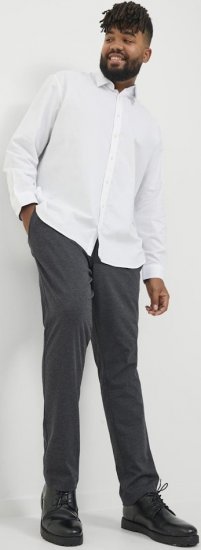 Jack & Jones Marco Cooper Chino Pants Dark Grey Melange - Τζιν και παντελόνια - Aνδρικα τζιν παντελόνια μεγάλα μεγέθη