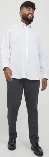 Jack & Jones Marco Cooper Chino Pants Dark Grey Melange - Τζιν και παντελόνια - Aνδρικα τζιν παντελόνια μεγάλα μεγέθη