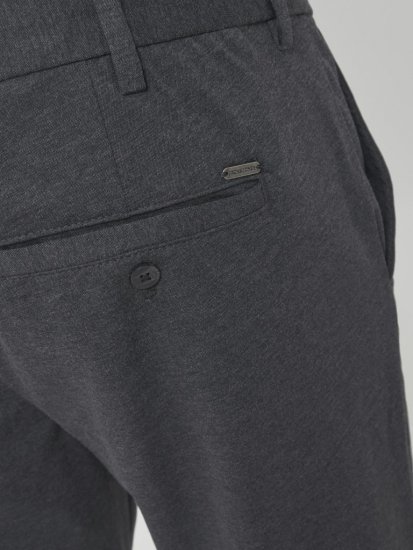Jack & Jones Marco Cooper Chino Pants Dark Grey Melange - Τζιν και παντελόνια - Aνδρικα τζιν παντελόνια μεγάλα μεγέθη