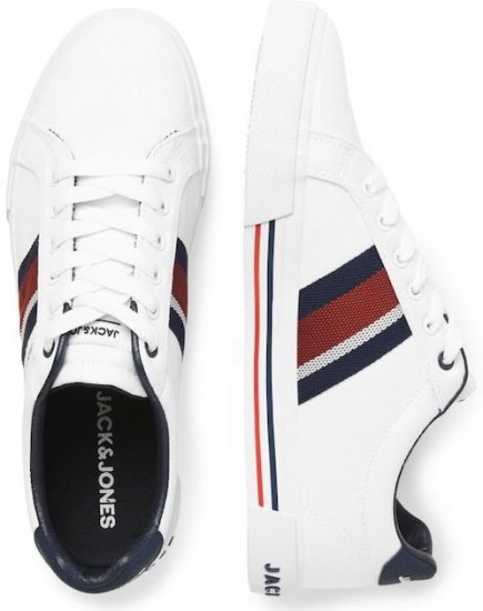 Jack & Jones Gorgon Sneakers Bright White - Ανδρικά Παπούτσια 40-52 - 
