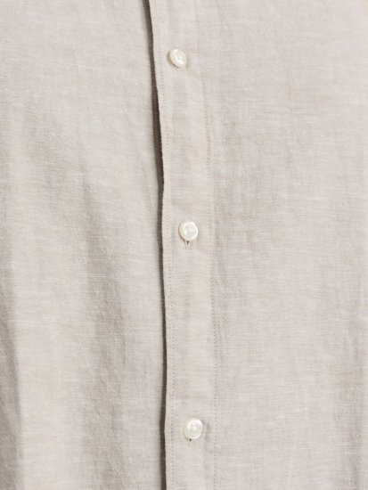 Jack & Jones Breeze Linen Blend Long Sleeve Shirt Crockery - Πουκάμισα - Aνδρικά πουκαμισα μεγαλα μεγάλα μεγέθη