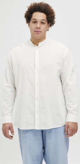 Jack & Jones Breeze Poplin Long Sleeve Shirt White - Πουκάμισα - Aνδρικά πουκαμισα μεγαλα μεγάλα μεγέθη
