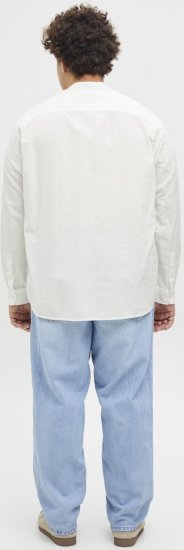Jack & Jones Breeze Poplin Long Sleeve Shirt White - Πουκάμισα - Aνδρικά πουκαμισα μεγαλα μεγάλα μεγέθη
