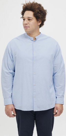 Jack & Jones Breeze Poplin Long Sleeve Shirt Chambray Blue - Πουκάμισα - Aνδρικά πουκαμισα μεγαλα μεγάλα μεγέθη