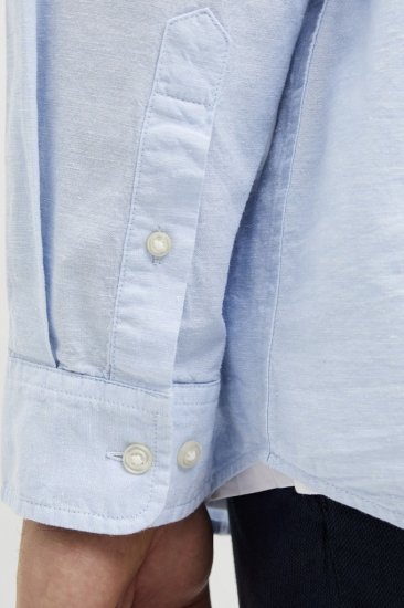 Jack & Jones Breeze Poplin Long Sleeve Shirt Chambray Blue - Πουκάμισα - Aνδρικά πουκαμισα μεγαλα μεγάλα μεγέθη