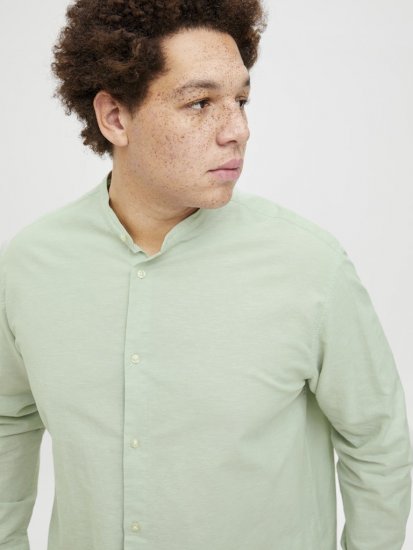 Jack & Jones Breeze Poplin Long Sleeve Shirt Iceberg Green - Πουκάμισα - Aνδρικά πουκαμισα μεγαλα μεγάλα μεγέθη