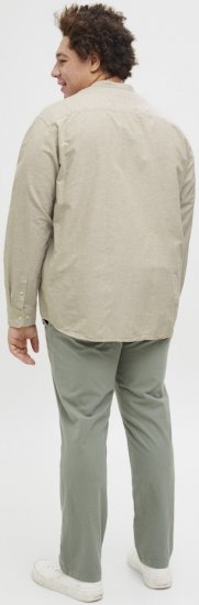Jack & Jones Breeze Poplin Long Sleeve Shirt Beige - Πουκάμισα - Aνδρικά πουκαμισα μεγαλα μεγάλα μεγέθη