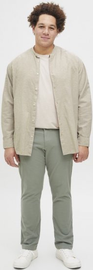 Jack & Jones Breeze Poplin Long Sleeve Shirt Beige - Πουκάμισα - Aνδρικά πουκαμισα μεγαλα μεγάλα μεγέθη