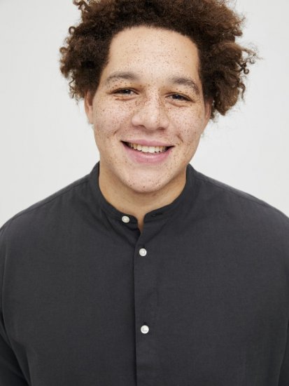 Jack & Jones Breeze Poplin Long Sleeve Shirt Black - Πουκάμισα - Aνδρικά πουκαμισα μεγαλα μεγάλα μεγέθη