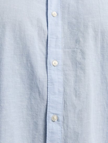 Jack & Jones Breeze Linen Blend Short Sleeve Shirt Chambray Blue - Πουκάμισα - Aνδρικά πουκαμισα μεγαλα μεγάλα μεγέθη