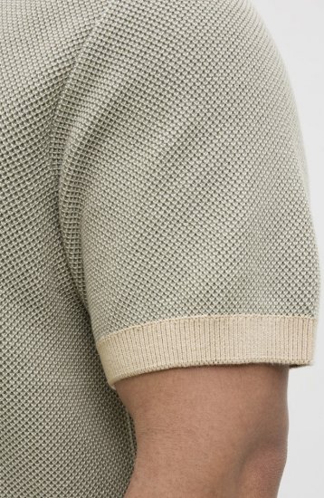 Jack & Jones Ceaston Knit Short Sleeve Sweater Vetiver - φούτερ/Φούτερ με κουκούλα - φούτερ/Φούτερ με κουκούλα ανδρικά μεγάλα μεγέθη 