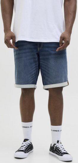 Jack & Jones Rick Con I.K. SHORTS GE 132 SN Blue Denim - Σορτς - Aνδρικεσ βερμουδεσ μεγαλα μεγάλα μεγέθη