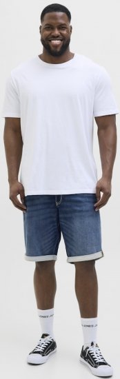 Jack & Jones Rick Con I.K. SHORTS GE 132 SN Blue Denim - Σορτς - Aνδρικεσ βερμουδεσ μεγαλα μεγάλα μεγέθη