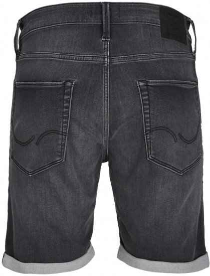 Jack & Jones Rick Con I.K. SHORTS Black Denim - Σορτς - Aνδρικεσ βερμουδεσ μεγαλα μεγάλα μεγέθη