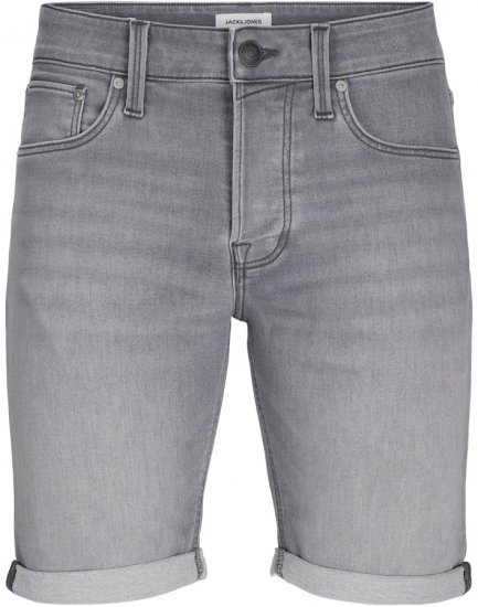 Jack & Jones Rick Icon I.K. GE 063 Shorts Grey Denim - Σορτς - Aνδρικεσ βερμουδεσ μεγαλα μεγάλα μεγέθη