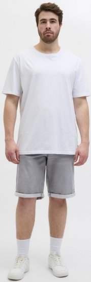 Jack & Jones Rick Icon I.K. GE 063 Shorts Grey Denim - Σορτς - Aνδρικεσ βερμουδεσ μεγαλα μεγάλα μεγέθη