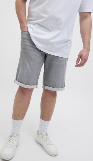 Jack & Jones Rick Icon I.K. GE 063 Shorts Grey Denim - Σορτς - Aνδρικεσ βερμουδεσ μεγαλα μεγάλα μεγέθη