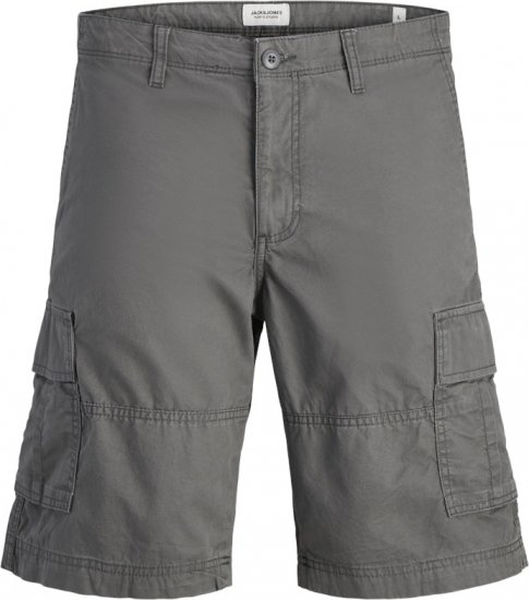 Jack & Jones Cole Mateo Cargo Shorts Castlerock - Σορτς - Aνδρικεσ βερμουδεσ μεγαλα μεγάλα μεγέθη