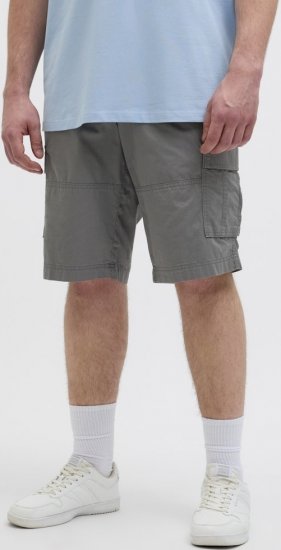 Jack & Jones Cole Mateo Cargo Shorts Castlerock - Σορτς - Aνδρικεσ βερμουδεσ μεγαλα μεγάλα μεγέθη