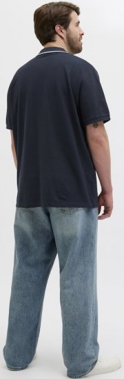 Jack & Jones Hudson Short Sleeve Polo Dark Navy - Πόλο μπλουζάκια - Aνδρικά μπλουζακια πολο μεγάλα μεγέθη