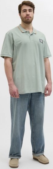Jack & Jones Hudson Short Sleeve Polo Iceberg Green - Πόλο μπλουζάκια - Aνδρικά μπλουζακια πολο μεγάλα μεγέθη