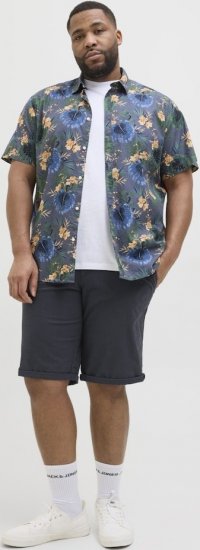 Jack & Jones Marco Erik Chino Shorts Navy Blazer - Σορτς - Aνδρικεσ βερμουδεσ μεγαλα μεγάλα μεγέθη