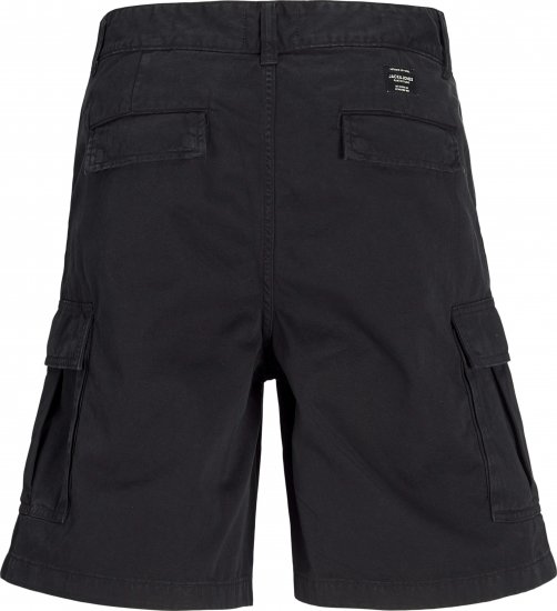 Jack & Jones Karl Avery Cargo Shorts Black - Σορτς - Aνδρικεσ βερμουδεσ μεγαλα μεγάλα μεγέθη