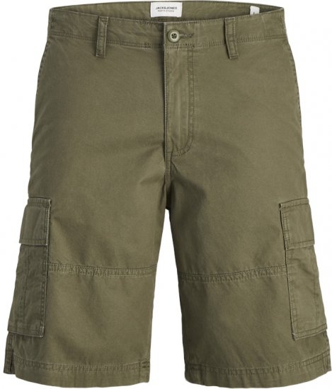 Jack & Jones Cole Mateo Cargo Shorts Olive Night - Σορτς - Aνδρικεσ βερμουδεσ μεγαλα μεγάλα μεγέθη