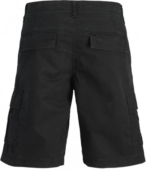 Jack & Jones Cole Mateo Cargo Shorts Black - Σορτς - Aνδρικεσ βερμουδεσ μεγαλα μεγάλα μεγέθη