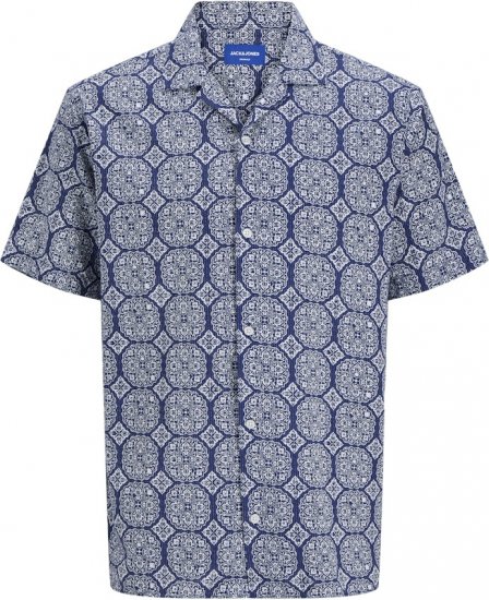 Jack & Jones Summer Seersucker Short Sleeve Shirt Light Blue - Πουκάμισα - Aνδρικά πουκαμισα μεγαλα μεγάλα μεγέθη