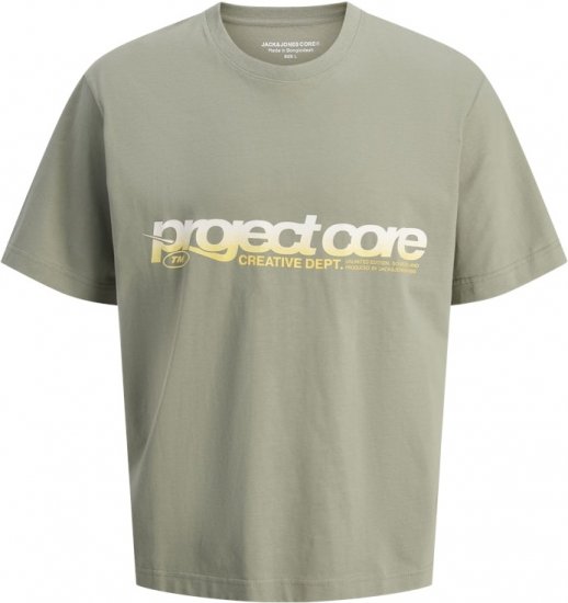 Jack & Jones Project Core Loose Fit Summer T-Shirt Light Grey - Μακό μπλουζάκια - Aνδρικά μπλουζεσ μεγάλα μεγέθη