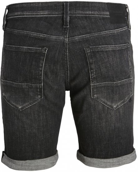 Jack & Jones RICK FOX SHORTS GE 245 Shorts Black Denim - Σορτς - Aνδρικεσ βερμουδεσ μεγαλα μεγάλα μεγέθη