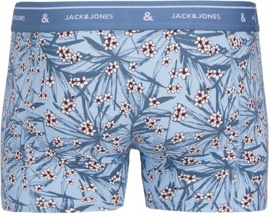 Jack & Jones Zach Trunks 3-Pack Chambray Blue - Εσώρουχα/Μαγιό - Aνδρικά Εσώρουχα μεγάλα μεγέθη