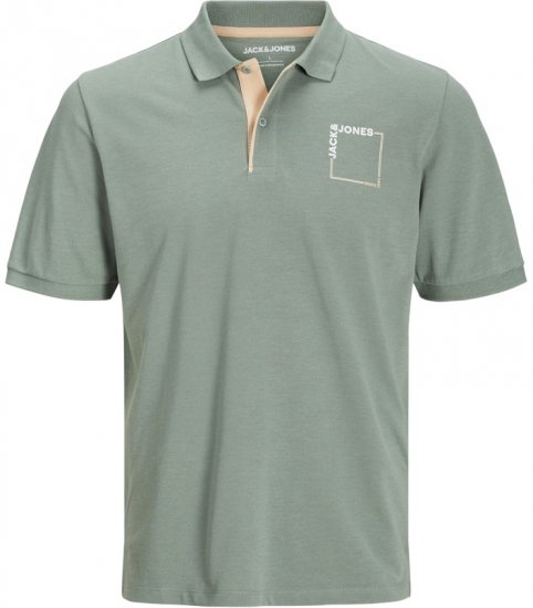 Jack & Jones Verner Short Sleeve Polo Iceberg Green - Πόλο μπλουζάκια - Aνδρικά μπλουζακια πολο μεγάλα μεγέθη