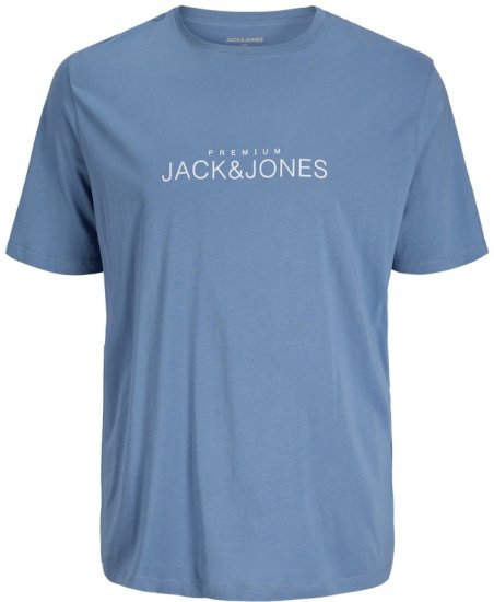 Jack & Jones Lavance Crew Neck T-Shirt Light Blue - Μακό μπλουζάκια - Aνδρικά μπλουζεσ μεγάλα μεγέθη