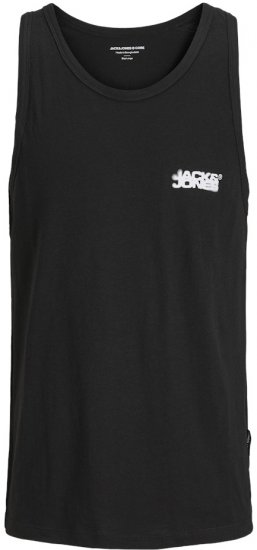 Jack & Jones Sago Tank Top Black - Μακό μπλουζάκια - Aνδρικά μπλουζεσ μεγάλα μεγέθη