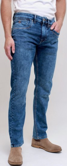 Kam Jeans Jacob Knitted Denim Reg Fit Jeans Light Wash Blue - Τζιν και παντελόνια - Aνδρικα τζιν παντελόνια μεγάλα μεγέθη